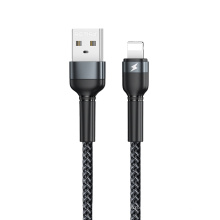 Remax Join Us hot selling cheap price 2.4A fast charge phone braided usb data cable for iPhone